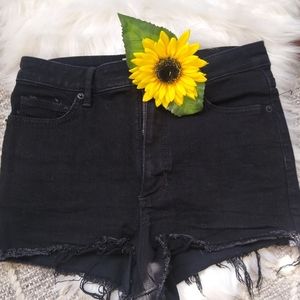 Cute black jean shorts
